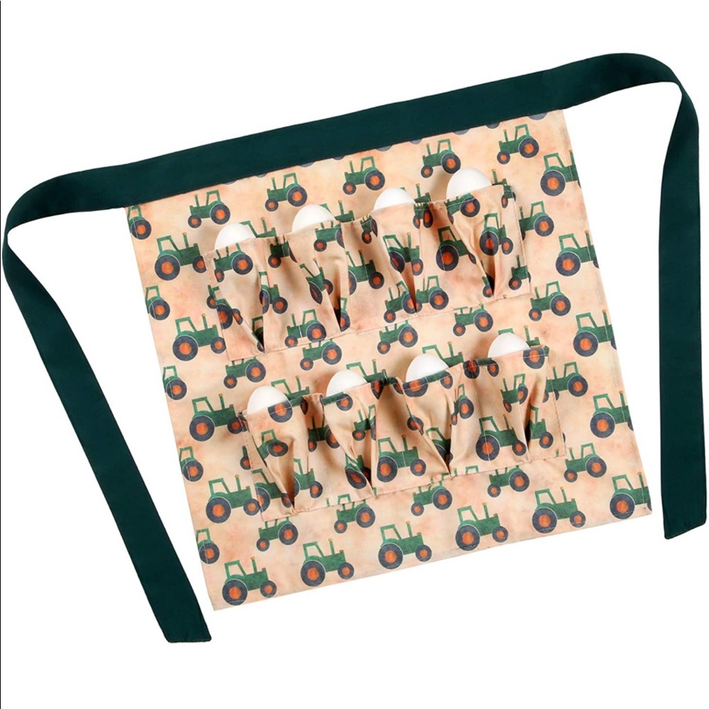 Little Boys Farmer Tractor Egg Collecting Apron